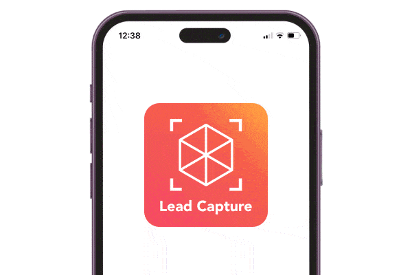 Example of vFairs lead capture app