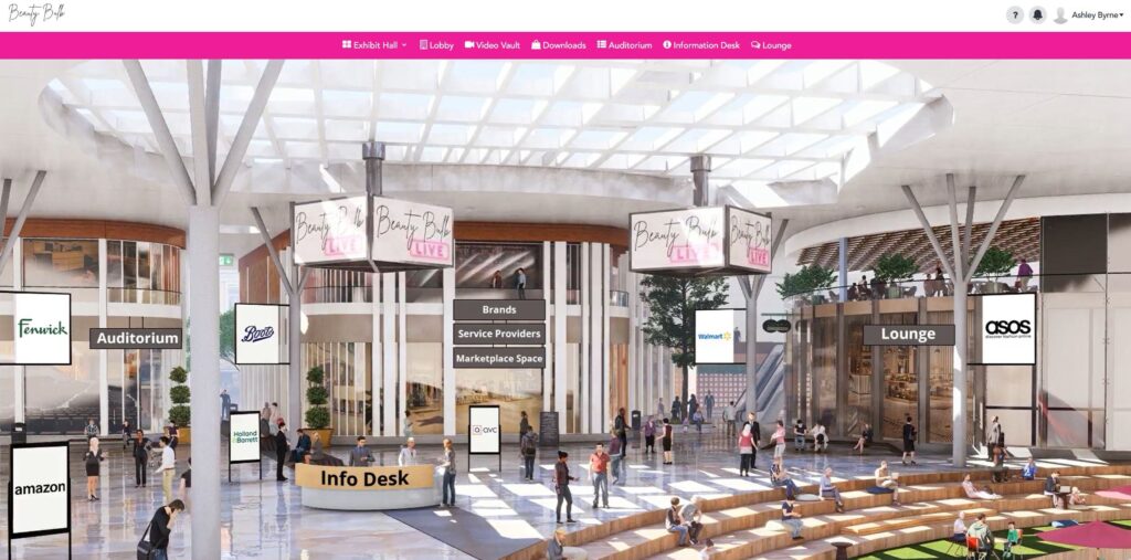 A virtual trade show example