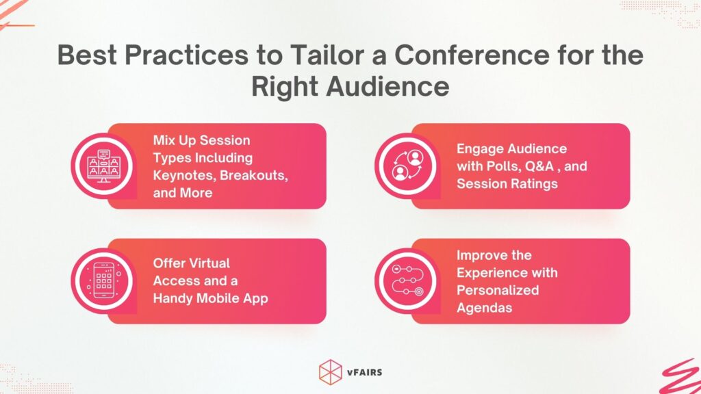 best practices to tailor a conference for the right audience