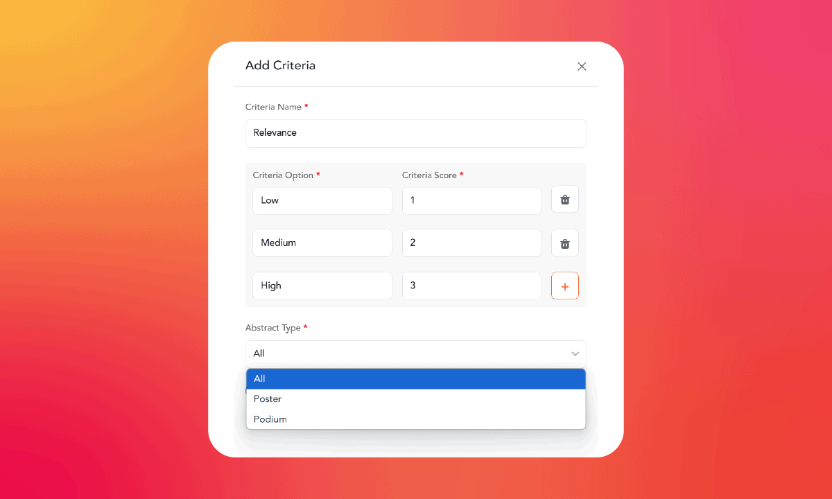 Abstract Management Visual Criteria