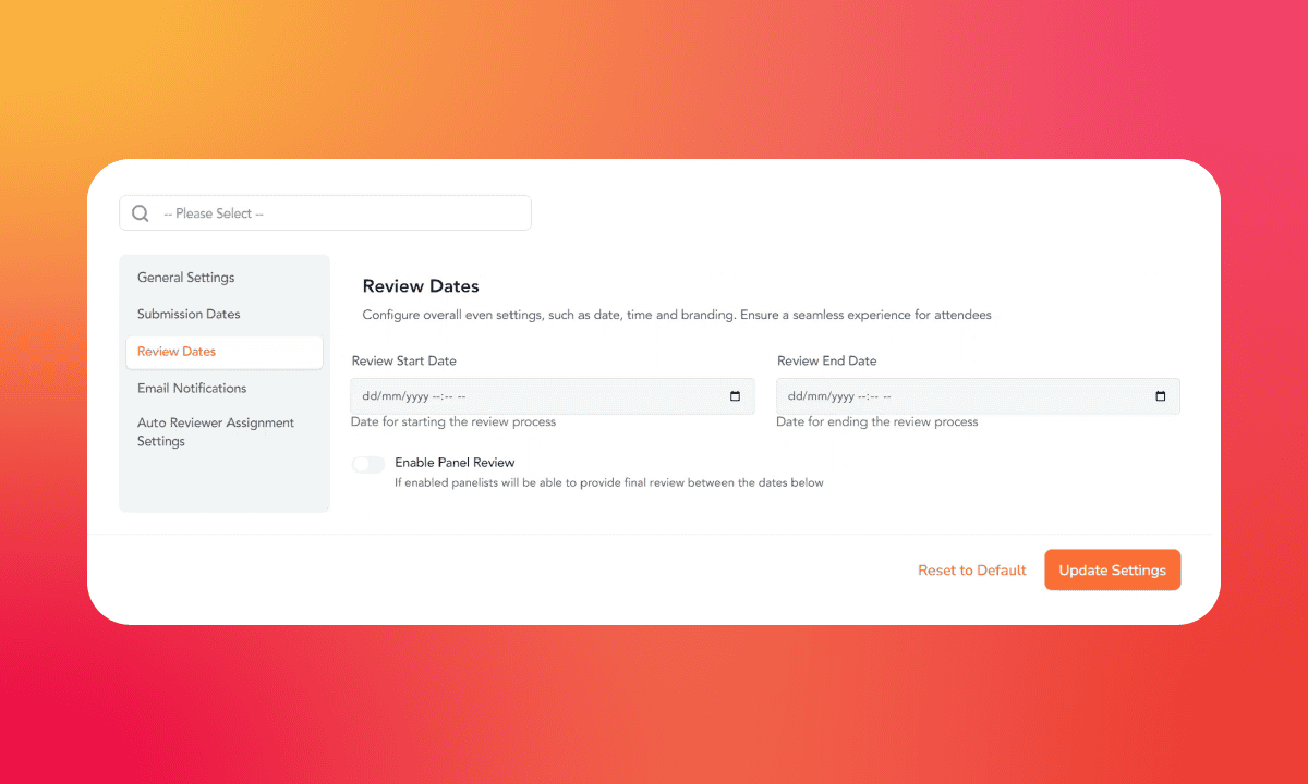 Abstract Management Visual Review Date