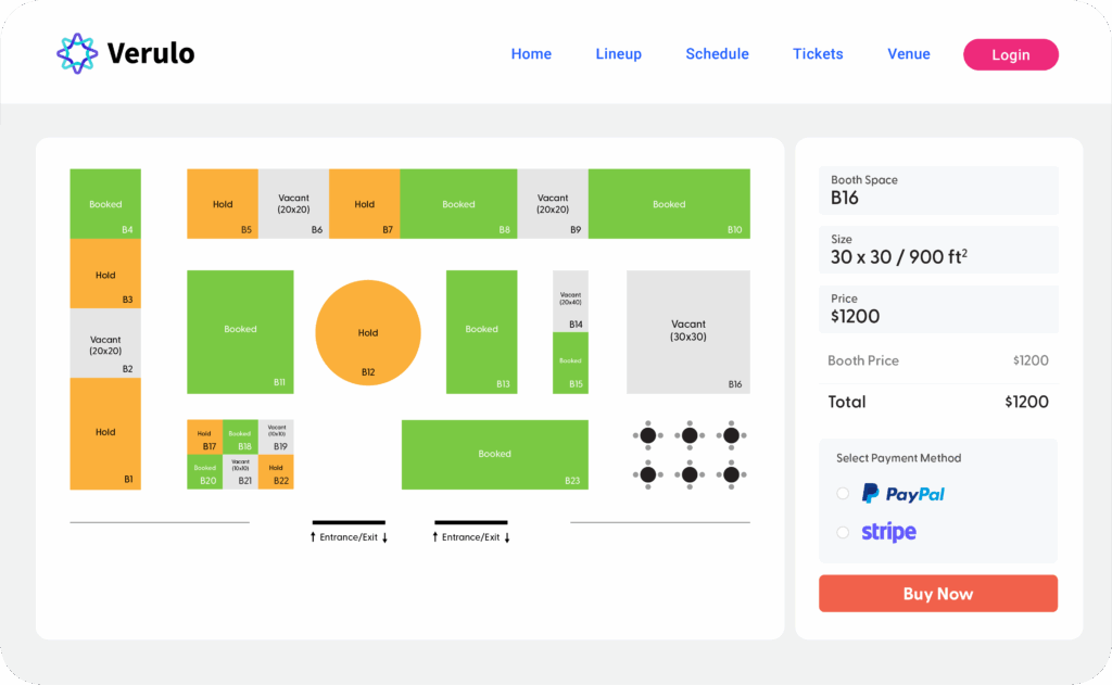 using interactive floor maps to make it easier for the attendees