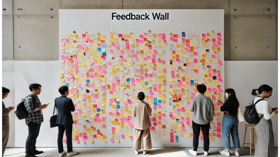 Creating a feedback wall at events