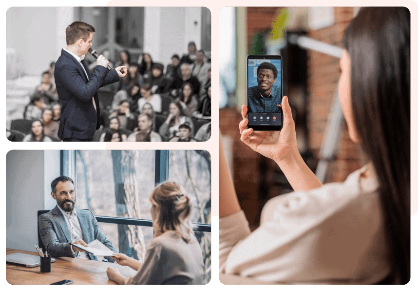 Connect Recruiters, Hiring Managers & Candidates Through Networking Tools.-min