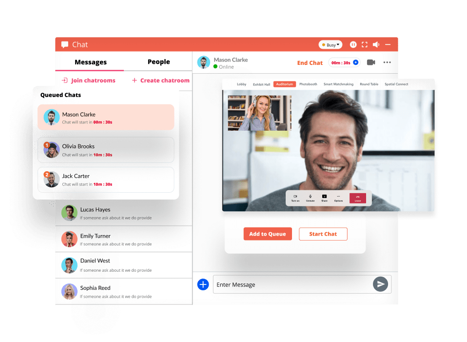 Enable Real-Time Conversations Between Students And Recruiters, Onsite or Online.-min
