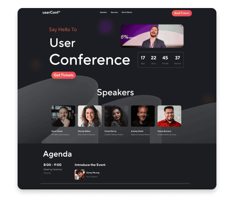 Event websites & registration