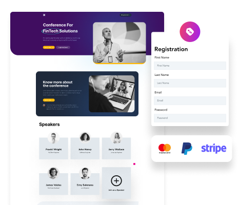 Event websites & registration