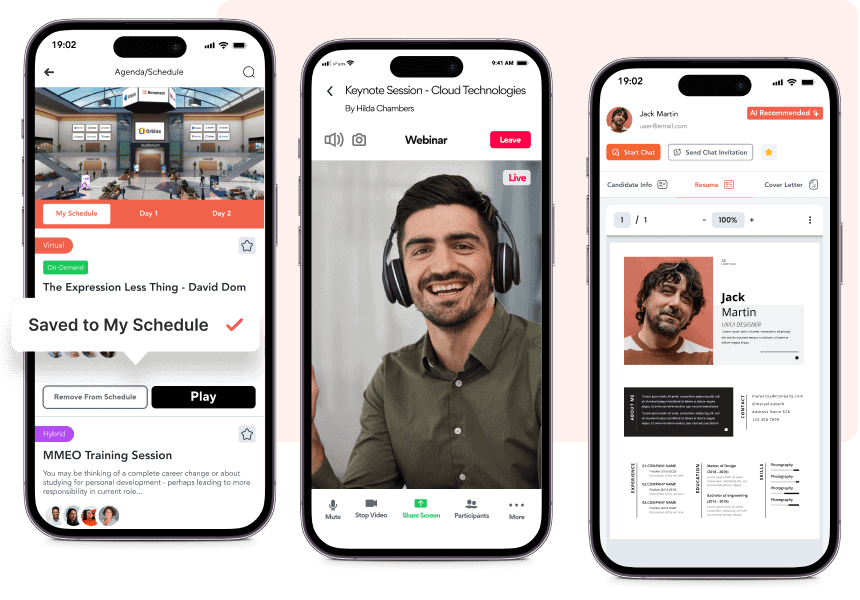 Help Candidates Find Info Faster With A Branded Event App & AI Chatbots.-min