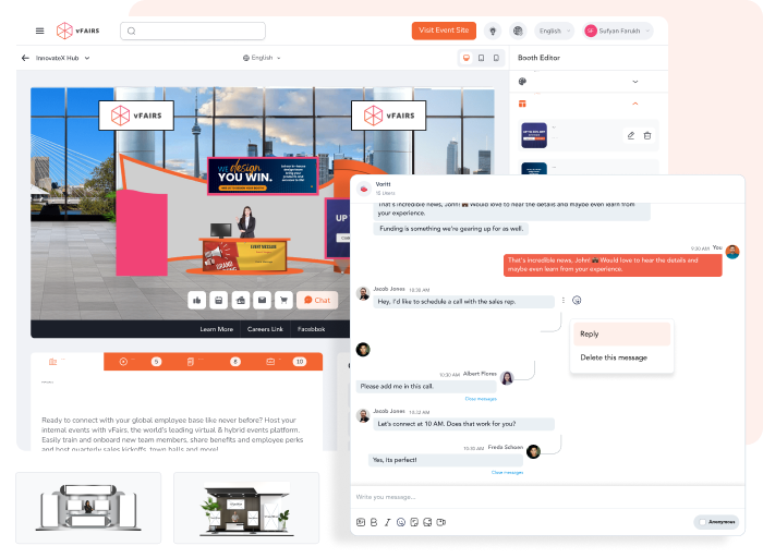 Keep a Close Eye on Booth Setup Progress