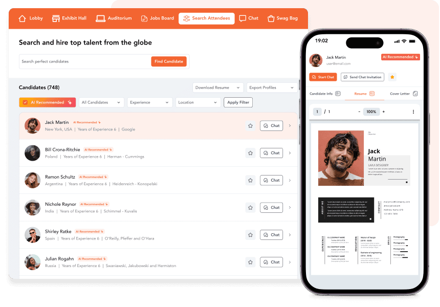 Match Attendees To Suitable Jobs Using AI-Powered Recommendations.-min