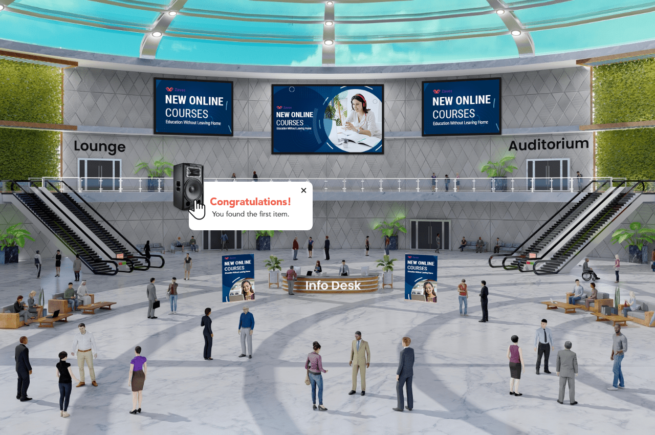 virtual scavenger hunt - virtual onboarding guide by vFairs