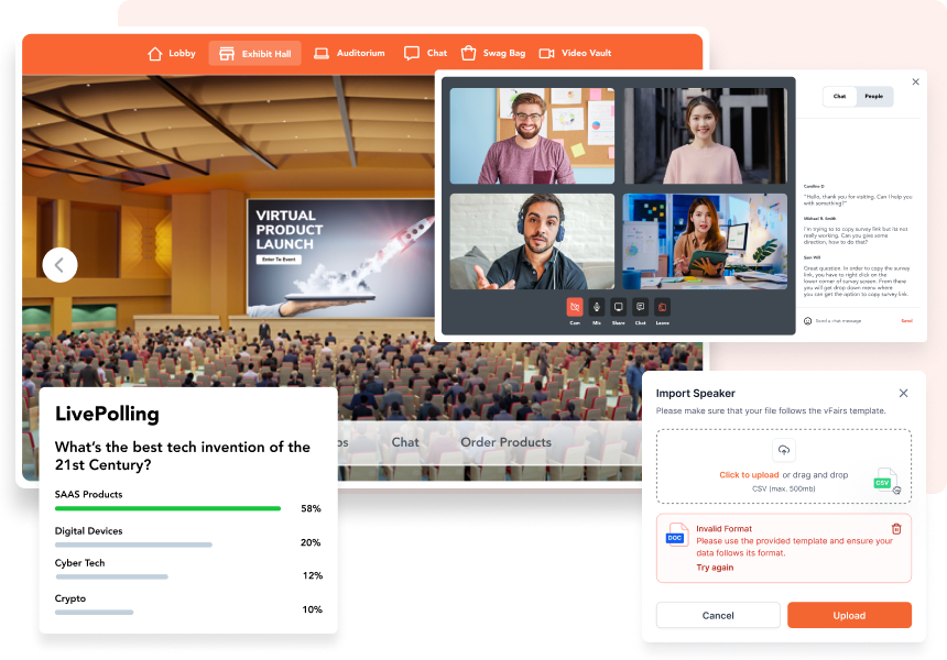 Showcase Products & Share Content with Fully Customized Virtual Booths.-1