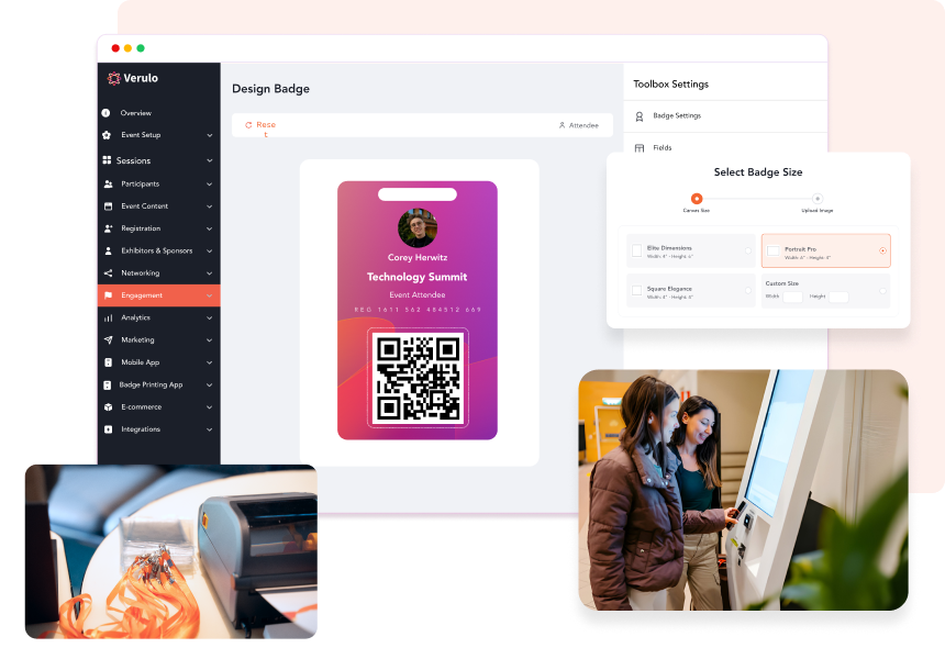 Speed Up Check-Ins with Instant Badge Printing, Custom Kiosks & QR Scanning.